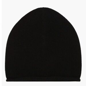 Vince Boiled Cashmere Black Beanie